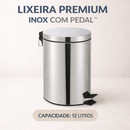 Lixeira Premium Inox com Pedal