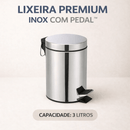 Lixeira Premium Inox com Pedal