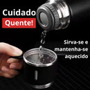 Kit Térmico Premium 500ml com 3 Copos Inoxidáveis Isolados