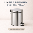 Lixeira Premium Inox com Pedal