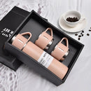 Kit Térmico Premium 500ml com 3 Copos Inoxidáveis Isolados