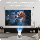 Projetor de Cinema LED 4k - Wi-Fi - Android