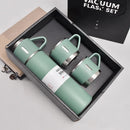 Kit Térmico Premium 500ml com 3 Copos Inoxidáveis Isolados