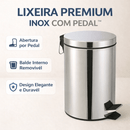 Lixeira Premium Inox com Pedal