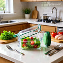 Saladeira Portátil Premium 1,2L com Vedação Total e Compartimentos Inteligentes