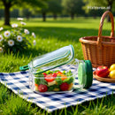 Saladeira Portátil Premium 1,2L com Vedação Total e Compartimentos Inteligentes