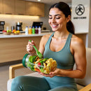 Saladeira Portátil Premium 1,2L com Vedação Total e Compartimentos Inteligentes
