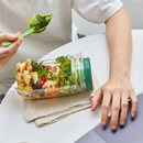 Saladeira Portátil Premium 1,2L com Vedação Total e Compartimentos Inteligentes