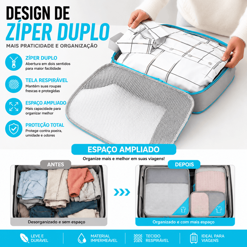 TravelPack impermeável à prova d'água material resistente