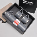 Kit Térmico Premium 500ml com 3 Copos Inoxidáveis Isolados