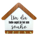 Porta-Chaves Casinha “Tudo Já Foi Um Sonho” – Organize com Significado