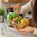Saladeira Portátil Premium 1,2L com Vedação Total e Compartimentos Inteligentes